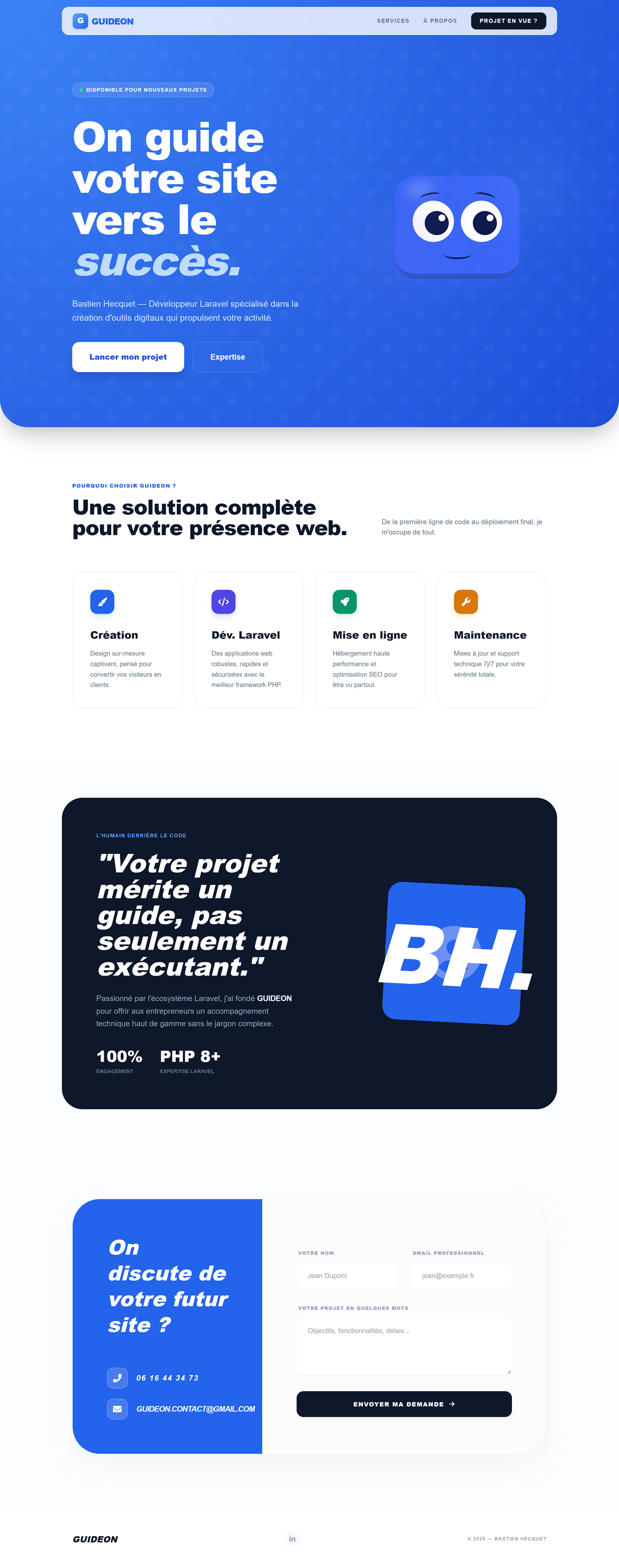 Site Guideon pour devis